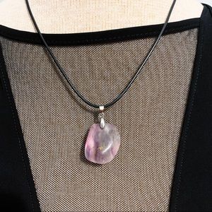 Handmade African Amethyst Gemstone necklace
